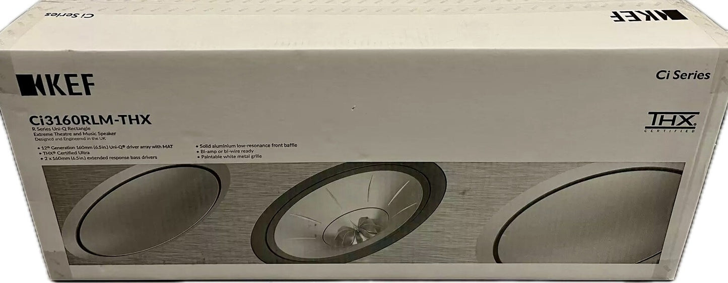 BRANDNEW KEF Ci3160RLM-THX ULTRA 2 In-WALL SPEAKER (New META)