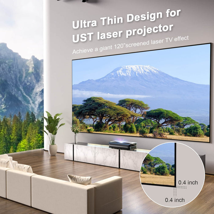 AWOL Vision ALR-C150 Cinematic 73.5 x 130.7" ALR UST Fixed Frame Projection Screen