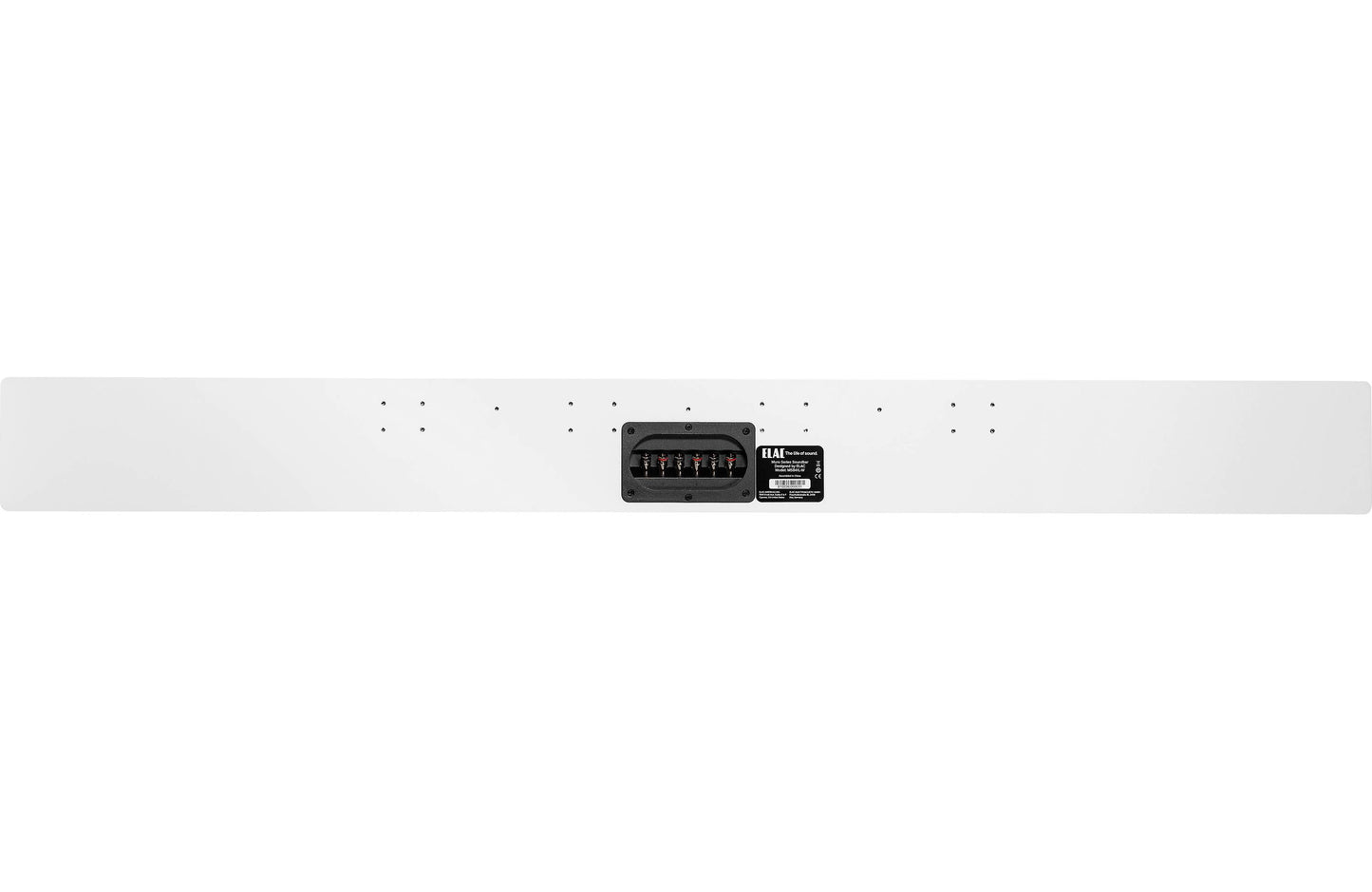 Elac Muro MSB41L Passive 3-Channel Home Theater Soundbar MS-SB41L-BK (White, Each)