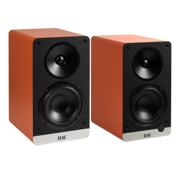 ELAC Debut ConneX DCB41-OR Powered bookshelf speakers with Bluetooth (Orange)