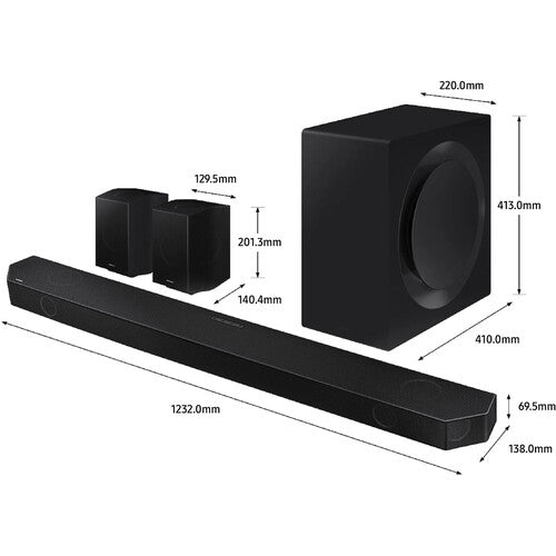 Samsung HW-Q990B 11.1.4ch Soundbar w/Wireless Dolby Atmos DTS:X Black HW-Q990B/ZA