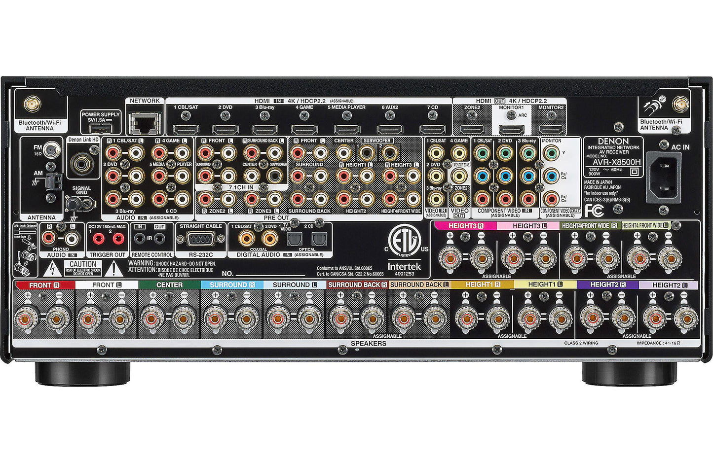 Denon AVR-X8500HA 13.2 Channel Home Theater AV Receiver AVRX8500HA