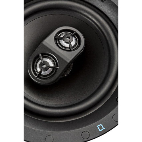 Definitive Technology DT6.5STR DT Series 6.5" Dual-Tweeter Two-Way In-Ceiling Speaker (White, Single) UGDB