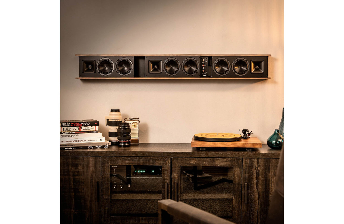 Klipsch Heritage Theater Bar -Passive Three-Channel Soundbar - Walnut 1066275