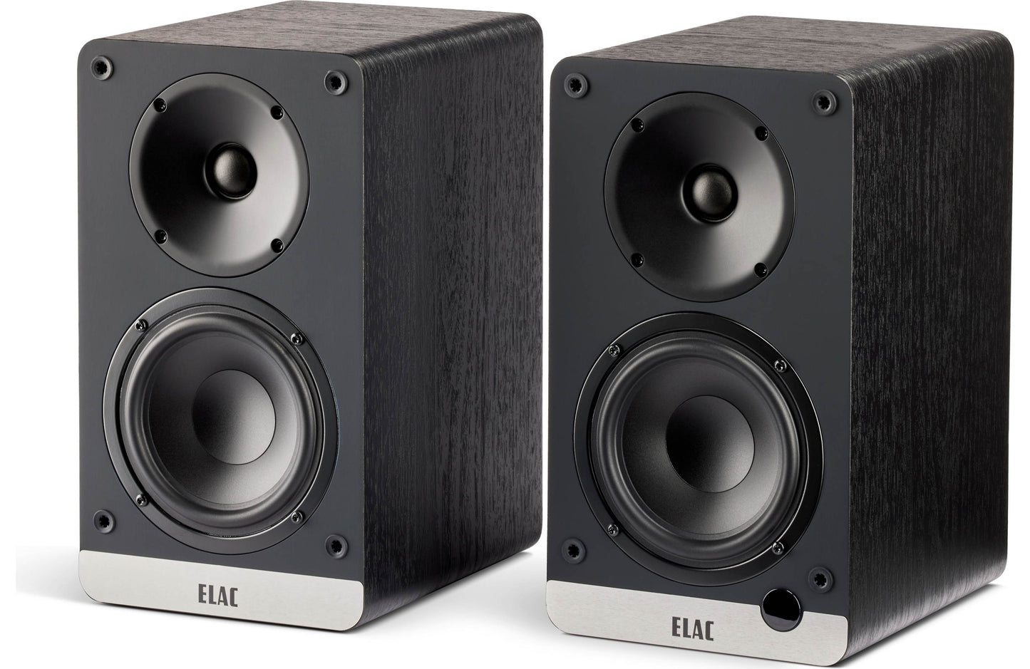 ELAC Debut ConneX DCB41-BK Powered Bookshelf Speakers with Bluetooth (Black)