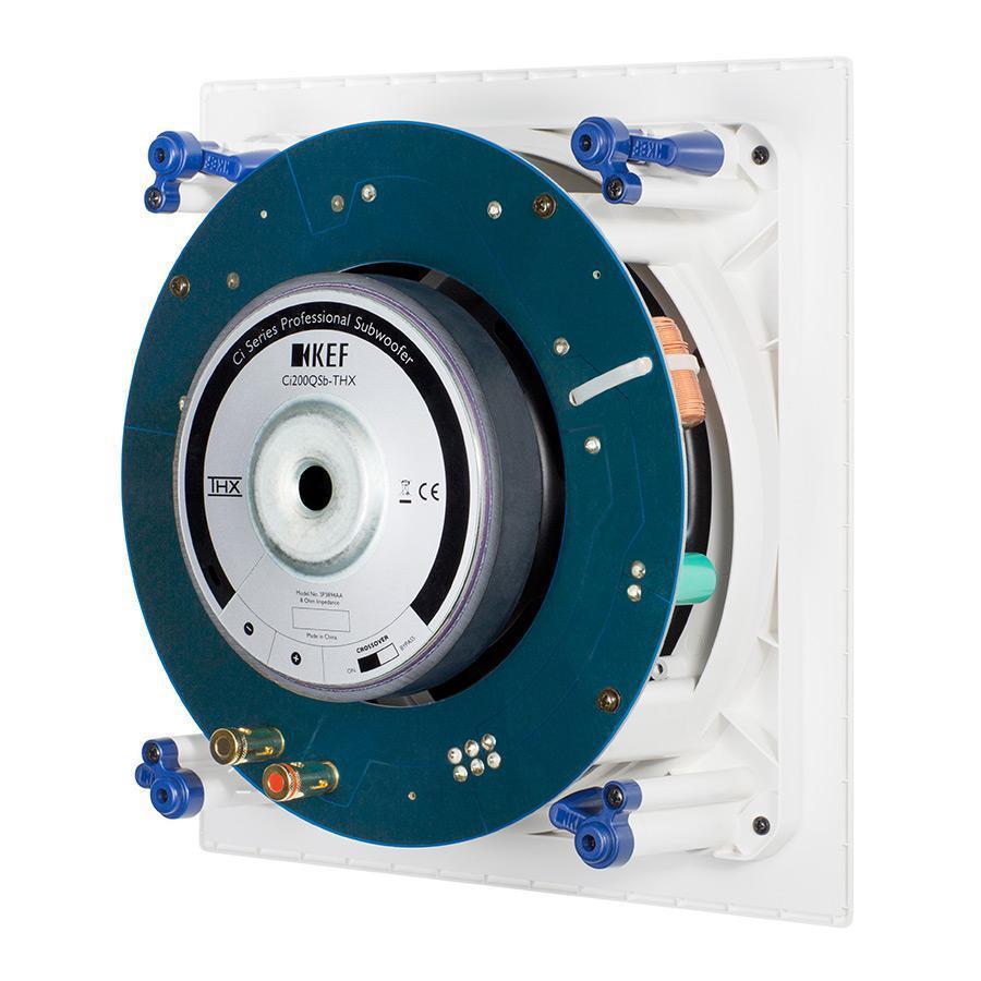 KEF Ci200QSb-THX 200mm THX Certified Ulta In-Wall Subwoofer (Pair)