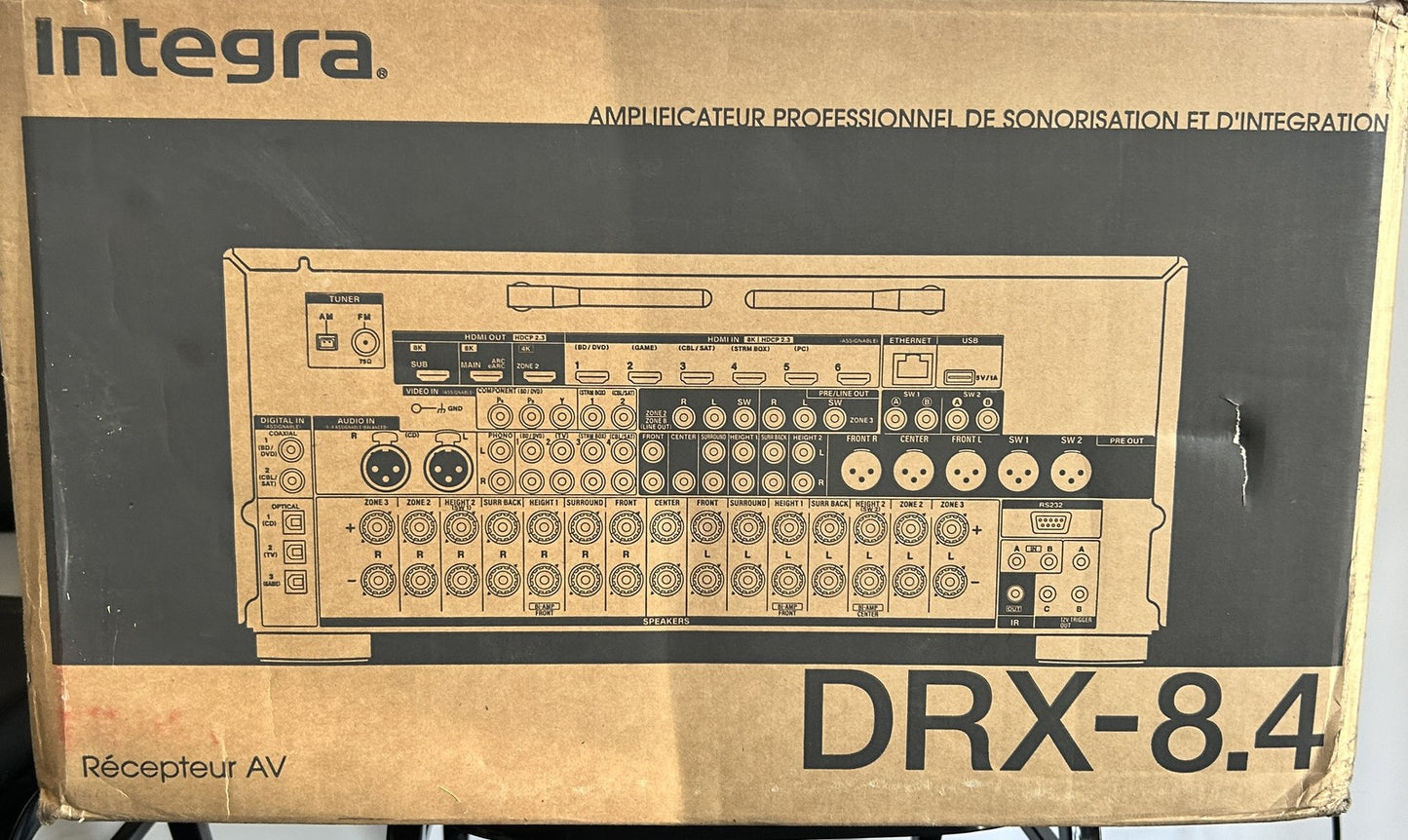 Integra DRX-8.4 11.4 Channel Network Home Theater A/V Receiver with Dolby