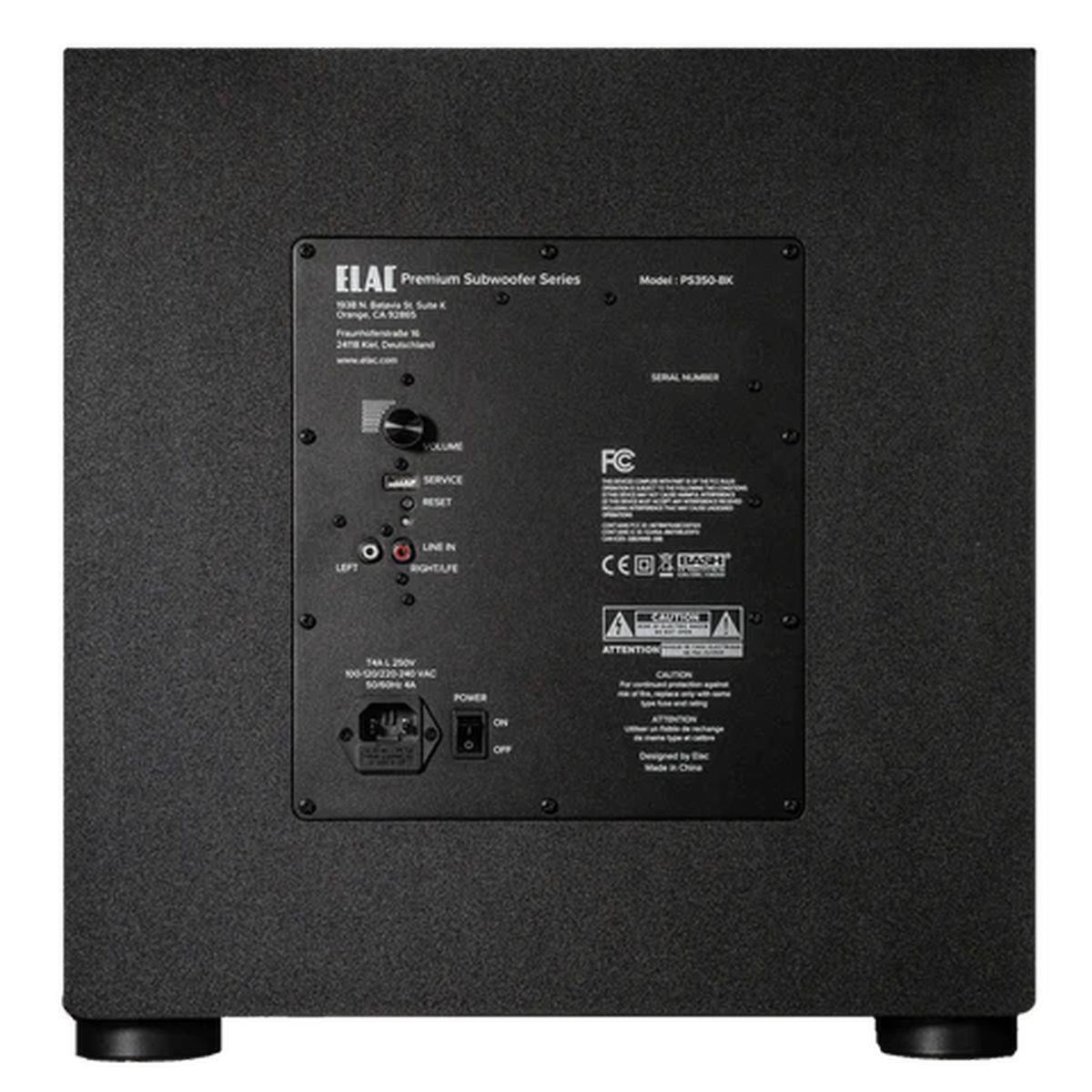 ELAC Varro Premium PS350 12" 350W Powered Subwoofer, Black Vinyl