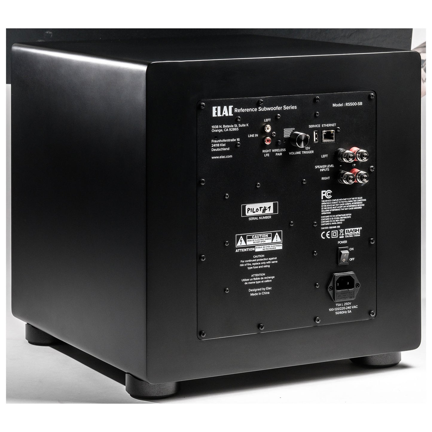 Elac RS500-SB - Varro Reference 10" 500 Watt Powered Subwoofer with Auto-EQ