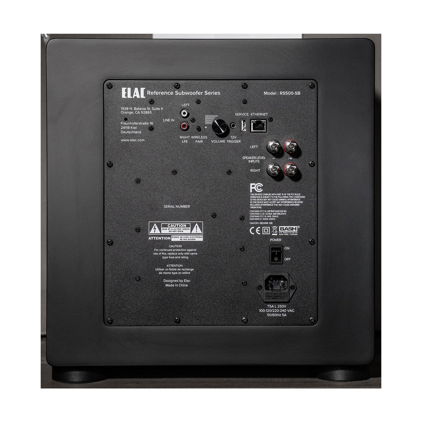 Elac RS500-SB - Varro Reference 10" 500 Watt Powered Subwoofer with Auto-EQ