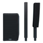 QSC KC12-BK 3000 Watt Active Powered 3-Way Column Loudspeaker System Black