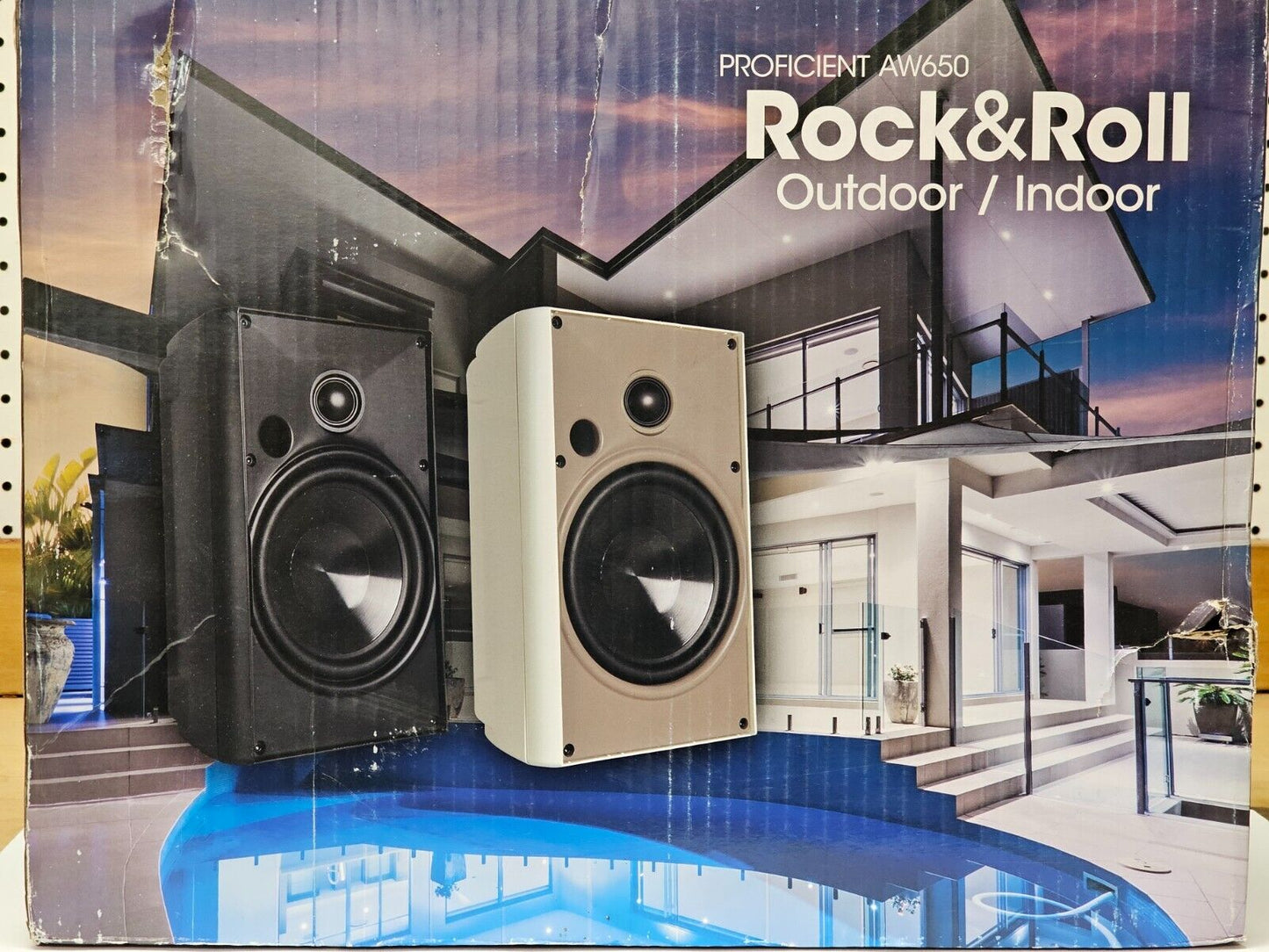 Proficient - AW650WHT - 6.25-Inch Indoor/Outdoor Speakers 8 Ohm - WHITE