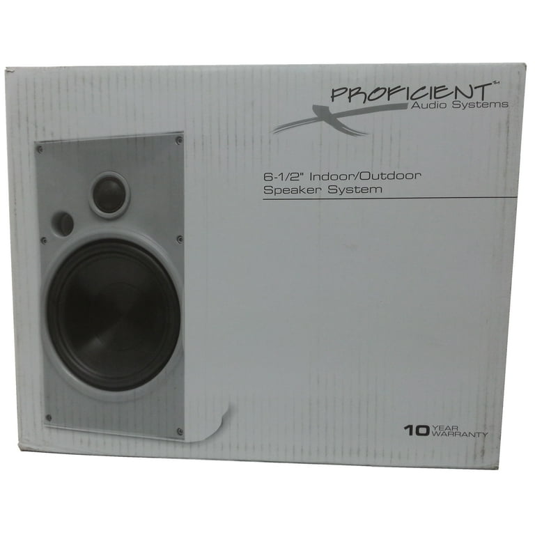 Proficient - AW650WHT - 6.25-Inch Indoor/Outdoor Speakers 8 Ohm - WHITE