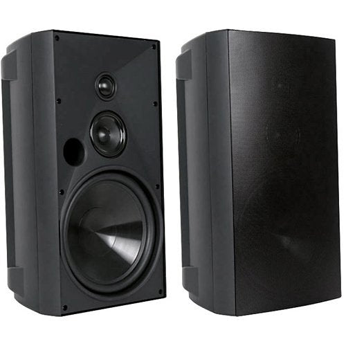 Proficient Audio AW830BLK 3-Way All-Weather Outdoor Speakers