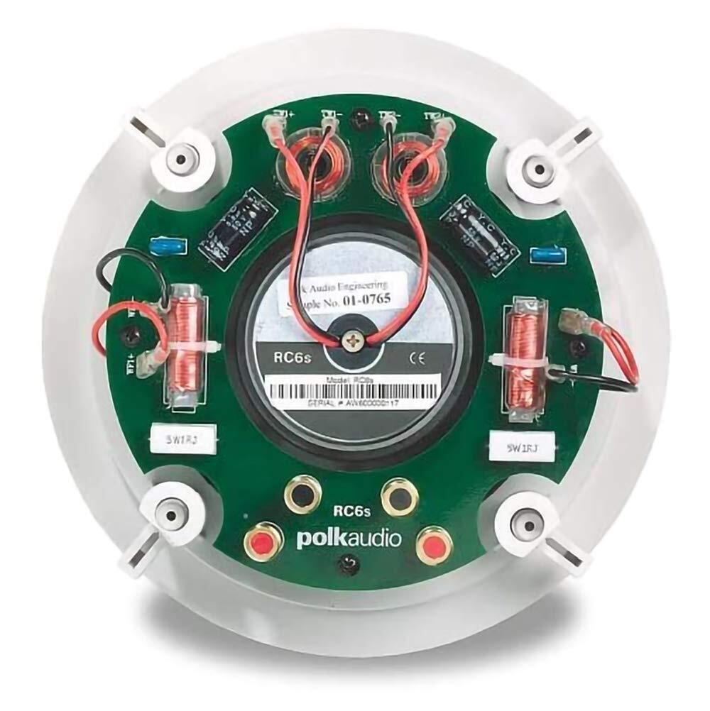 Polk Audio RC6s in-Ceiling 6.5" Stereo Speaker | Dual Channel from a Single L...