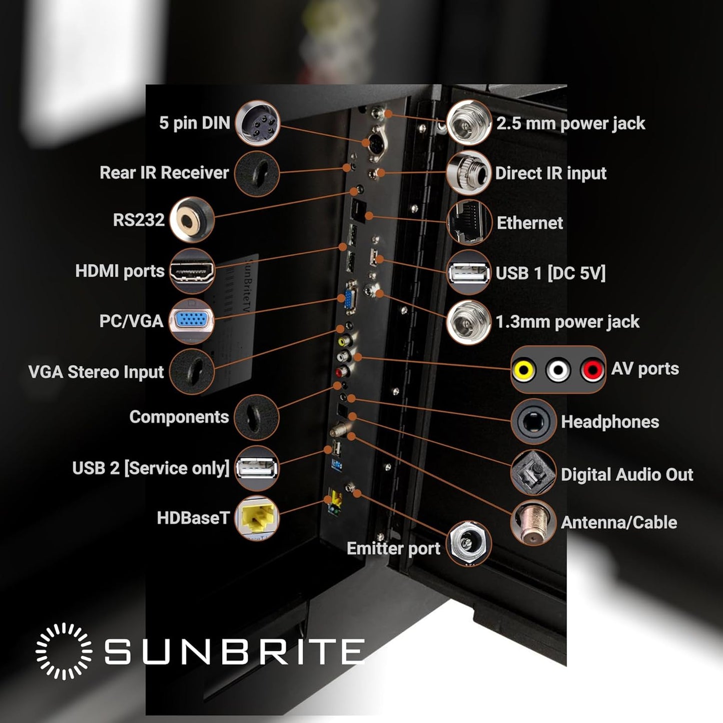 SunBrite 55-Inch Outdoor TV 4K with HDR – Built for the Elements, Made for Entertainment SB-S2-55-4K-BL (55-inch, Black)