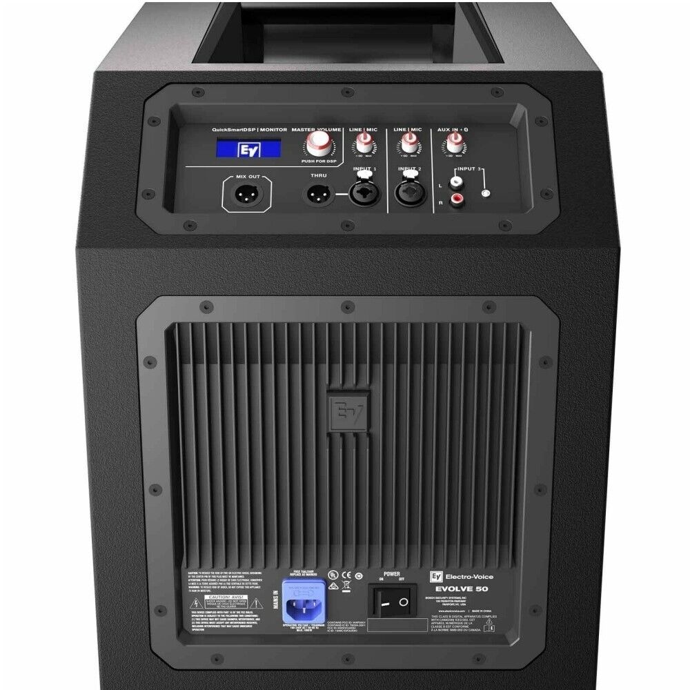 EV EVOLVE 50 Active 12" Bluetooth Line Array PA Speaker System with Control App