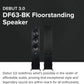 ELAC Debut 3.0 3-Way DF63 6.5" Floorstanding Speaker for Home Theater, Black