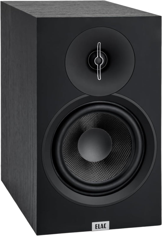 Debut 3.0 DB63-BK Bookshelf Speaker, Black Ash (Pair) - 1” Aluminum Dome Tweeter