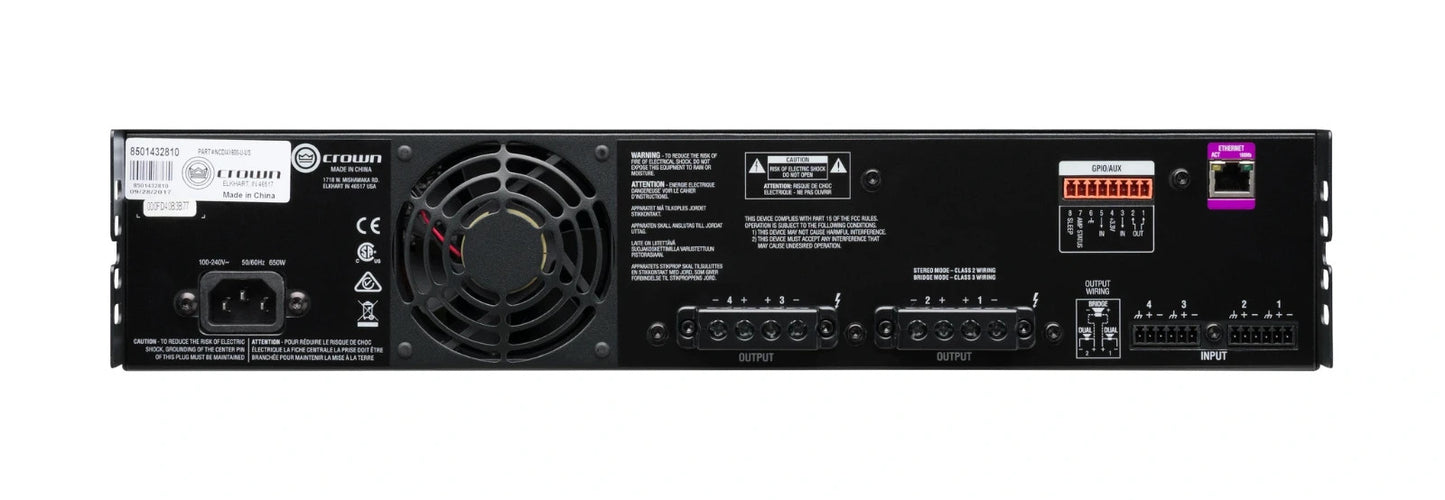 Crown Audio CDi 4|600 4-Channel DriveCore Series Power Amplifier
