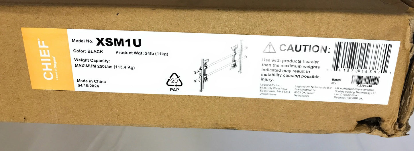 CHIEF XSM1U Extra large static mount assembly