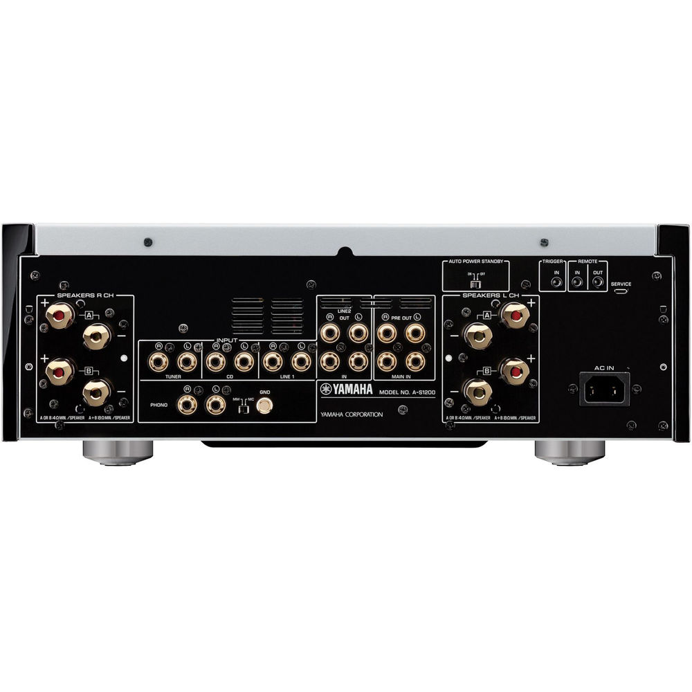 Yamaha A-S1200 Stereo 180W Integrated Amplifier (Silver)