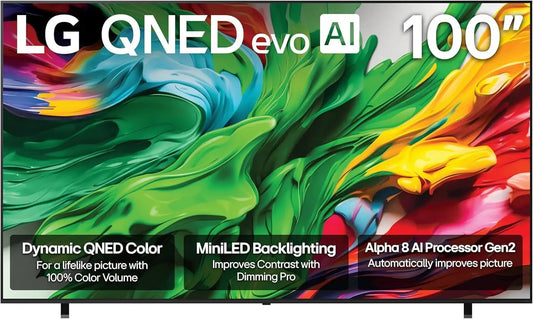 LG 100QNED85AUA 100" 4K EVO QNED TV with AI Power - 2025 Model