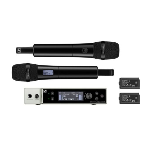 Sennheiser EW-DX 835-S Set Dual Handheld Microphone System - R1-9 Band