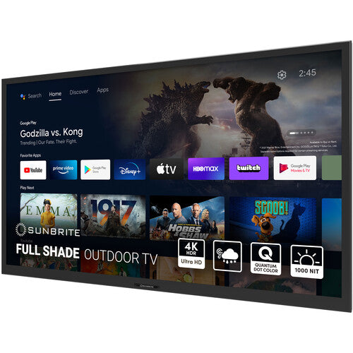 SunBrite Veranda 3 55” 4K UHD HDR Outdoor Smart TV – Weatherproof & High-Brightness Display SB-V3-55-4KHDR-BL