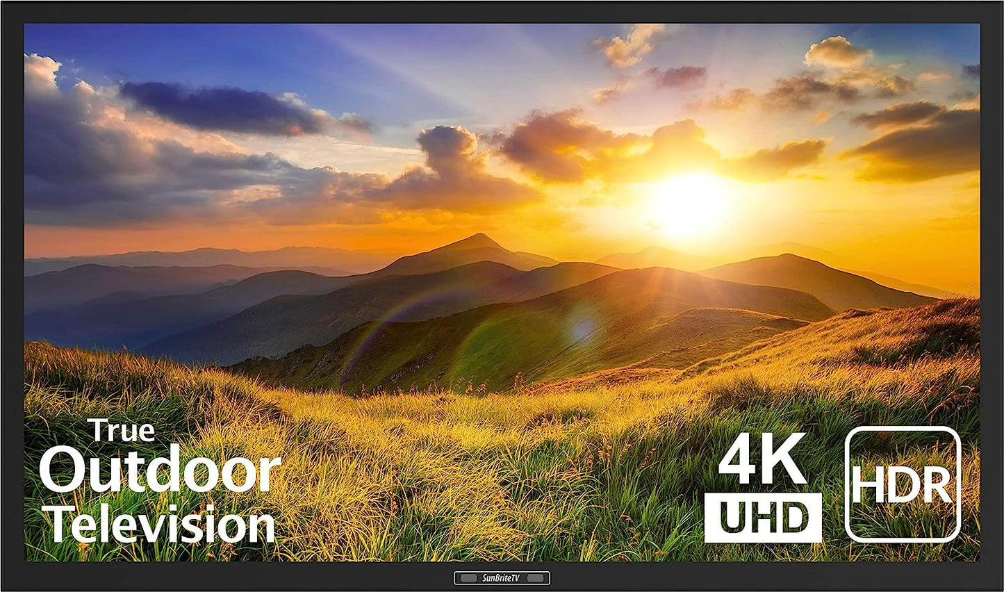 SunBrite 43-Inch Outdoor Television 4K with HDR - Signature 2 Series - for Partial Sun SB-S2-43-4K-BL (Black)