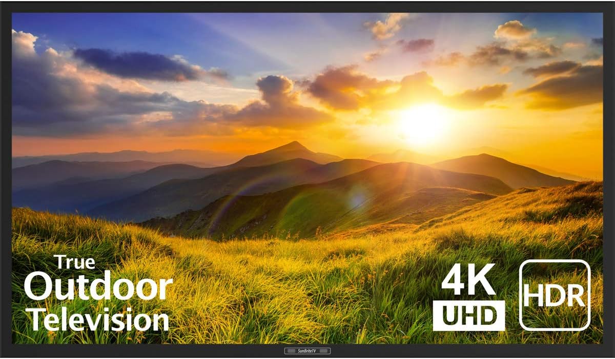 SunBrite 55-Inch Outdoor TV 4K with HDR – Built for the Elements, Made for Entertainment SB-S2-55-4K-BL (55-inch, Black)