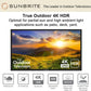 SunBrite 55-Inch Outdoor TV 4K with HDR – Built for the Elements, Made for Entertainment SB-S2-55-4K-BL (55-inch, Black)