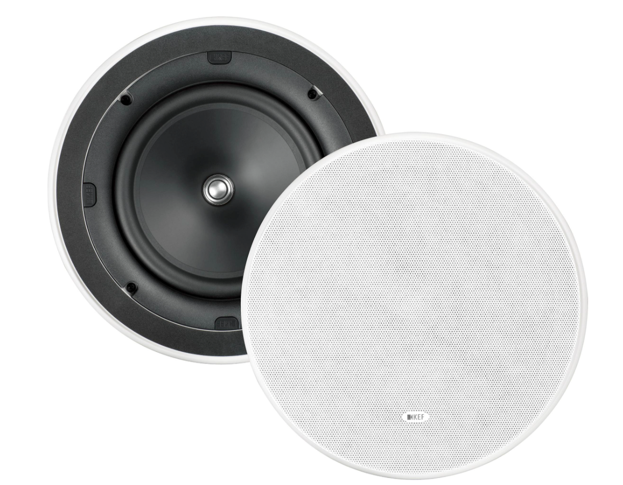 KEF CI200ER Ci-E Series 8" In-Ceiling Speakers (Pair) - White