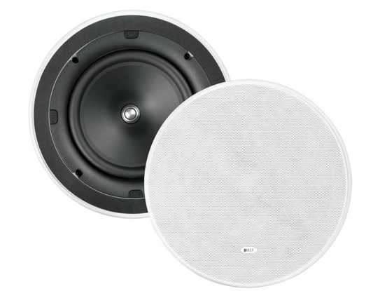 KEF CI200ER Ci-E Series 8" In-Ceiling Speakers (Pair) - White