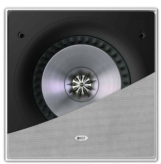 KEF Ci200RS-THX Extreme In-Wall or In-Ceiling THX Ultra2 Speaker - White - Each