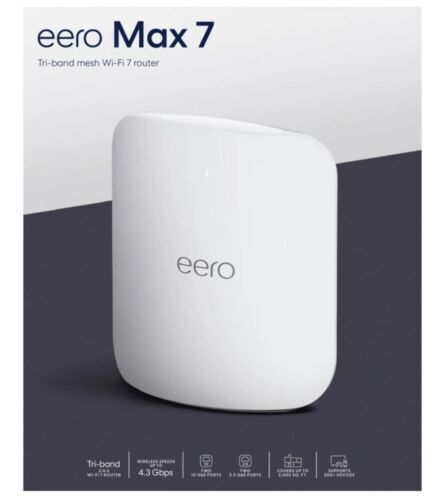 eero - Max 7 BE20800 Tri-Band Mesh Wi-Fi 7 Router - White