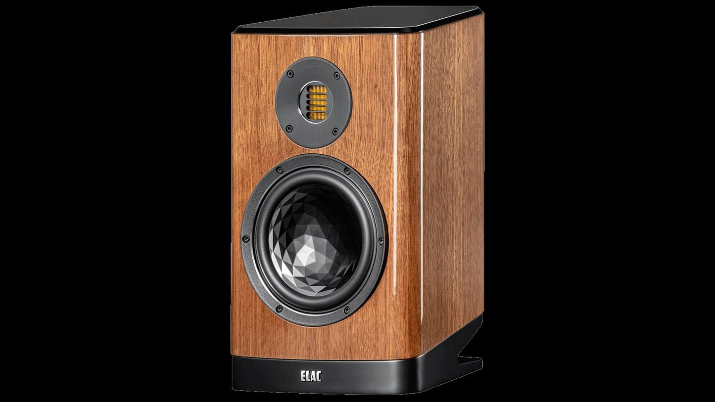 ELAC VBS404.2-GN Bookshelf Speaker in Gloss Walnut (Single, Each)