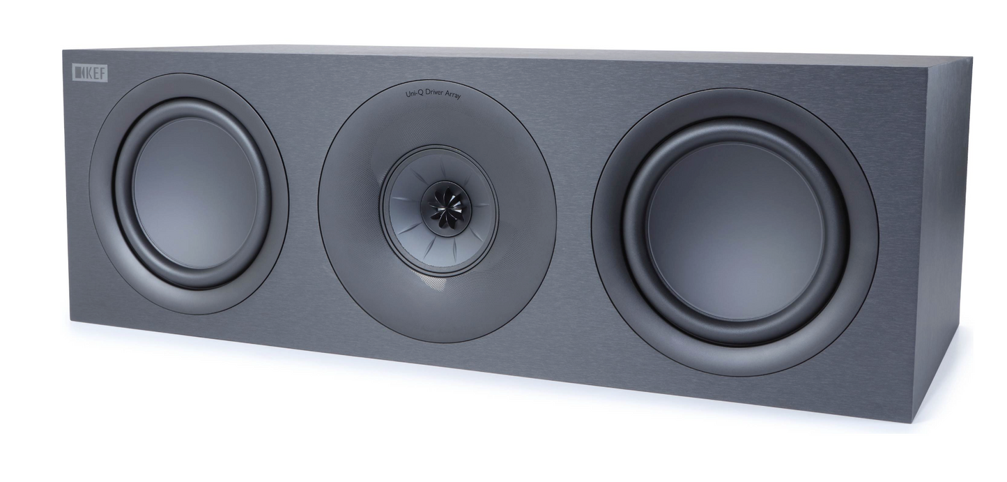 KEF Q6 Meta 3-Way Center Channel Speaker (Black) - Home Theater Audio System