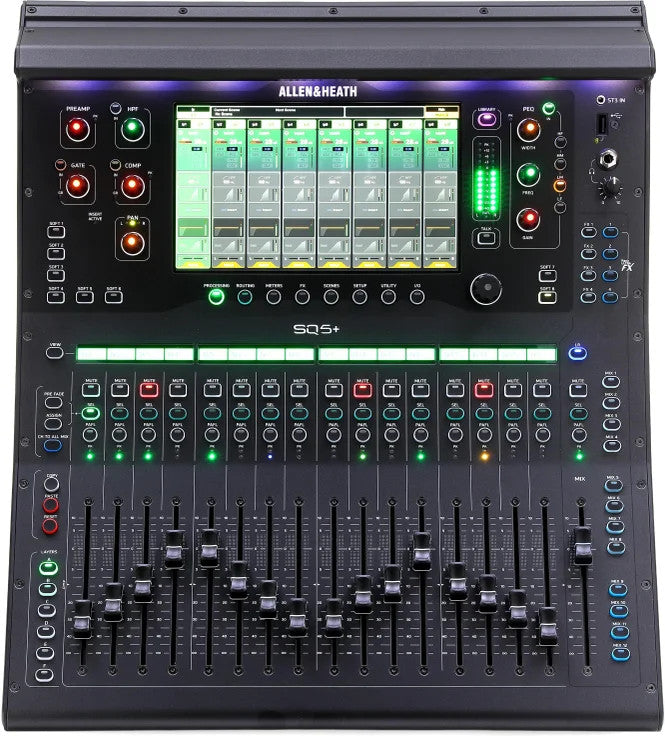 Allen & Heath SQ5+ 48-Channel 96kHz Digital Mixer, 17 Motorized Faders