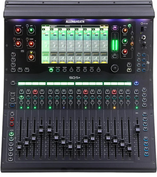 Allen & Heath SQ5+ 48-Channel 96kHz Digital Mixer, 17 Motorized Faders