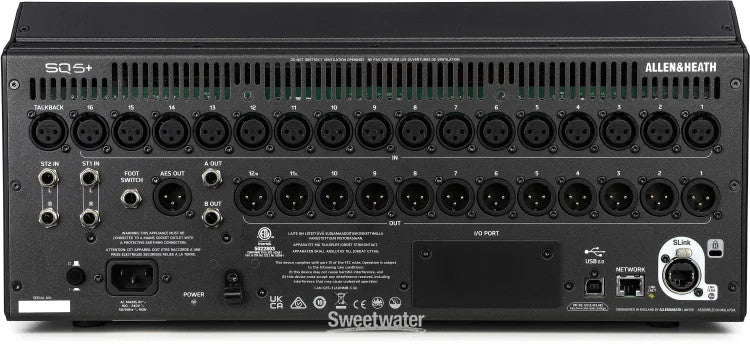 Allen & Heath SQ5+ 48-Channel 96kHz Digital Mixer, 17 Motorized Faders