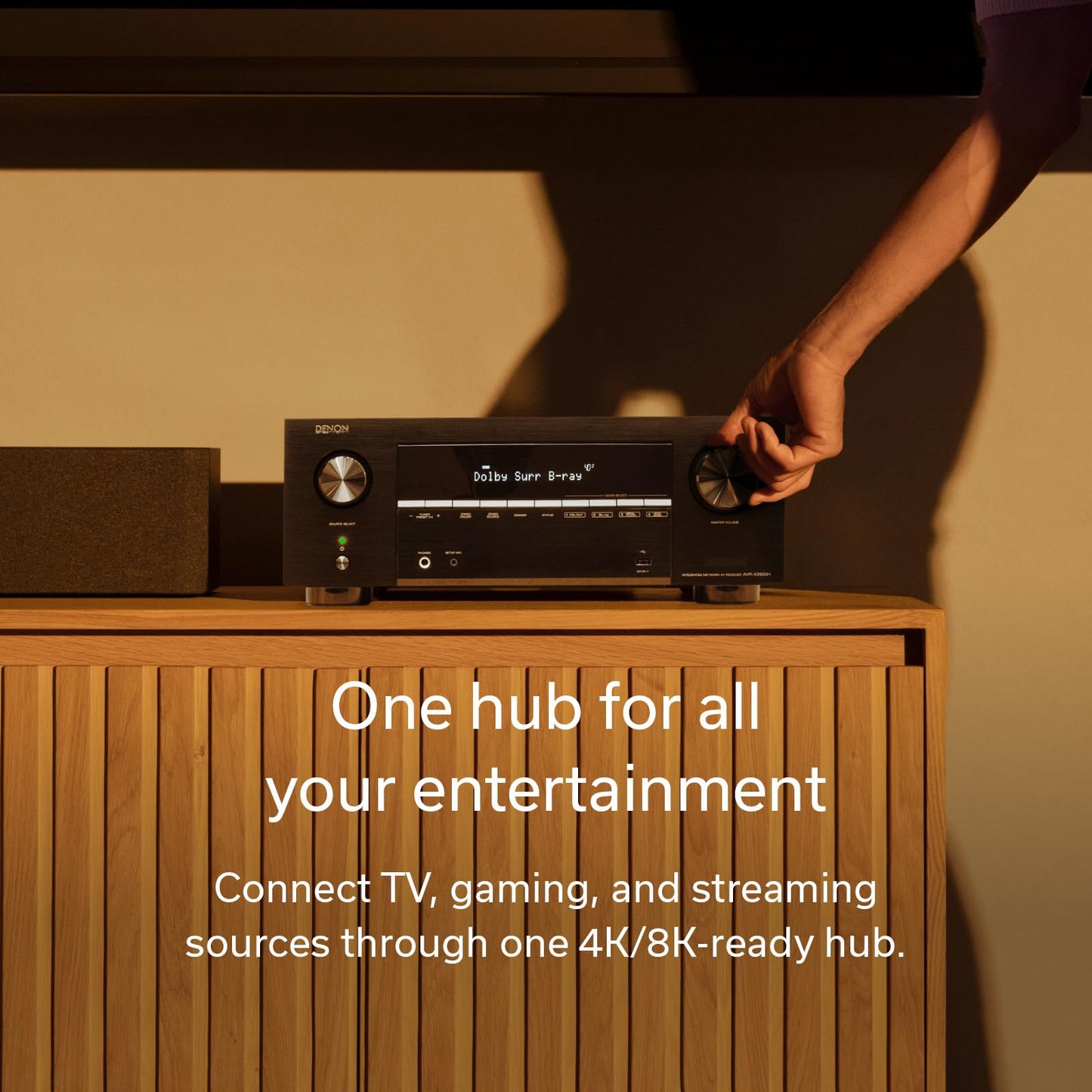 Denon AVR-X3900H 9.4 Channel AV Receiver, Dolby Atmos, HEOS Streaming, 4K/8K