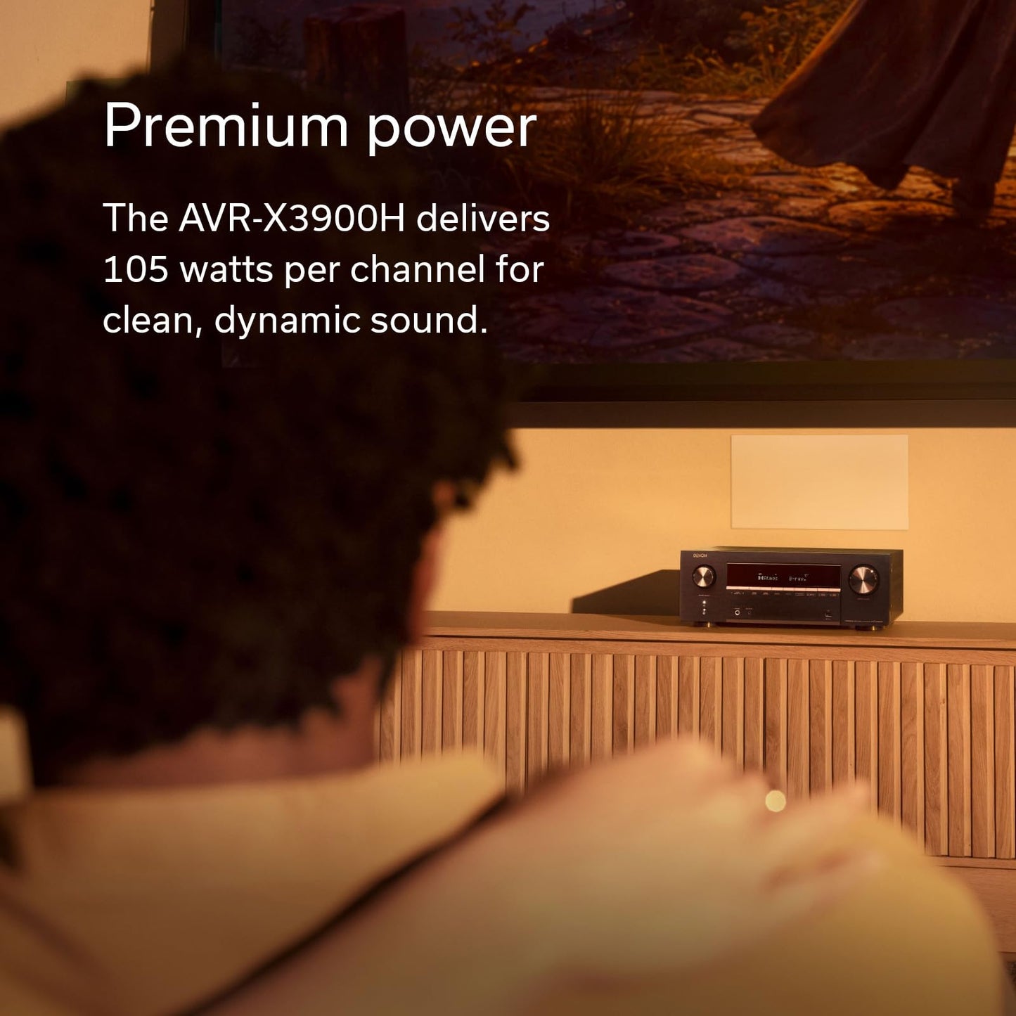 Denon AVR-X3900H 9.4 Channel AV Receiver, Dolby Atmos, HEOS Streaming, 4K/8K