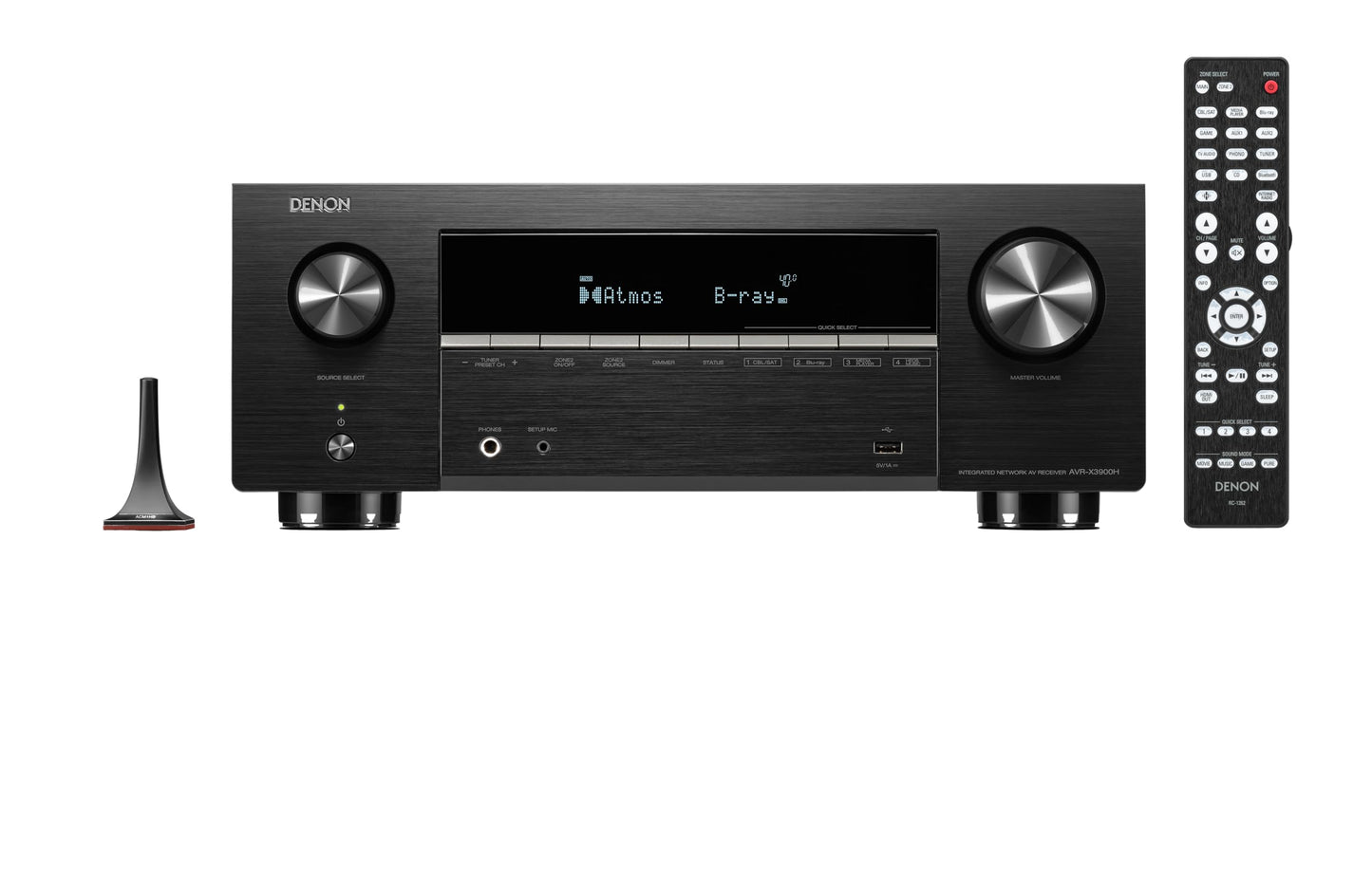 Denon AVR-X3900H 9.4 Channel AV Receiver, Dolby Atmos, HEOS Streaming, 4K/8K