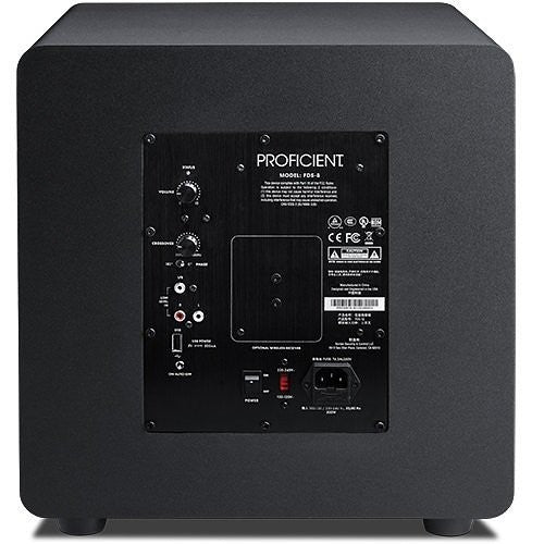 Proficient FDS-8 Protege FDS Triple 8" Subwoofer, Multivoltage, Black, Each