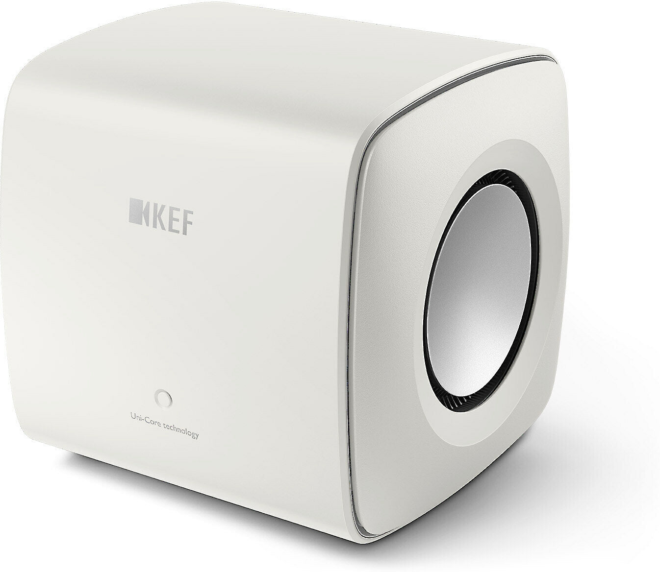 KEF KC62W Subwoofer - 1000W Amplifier, Dual 6.5" Drivers, White