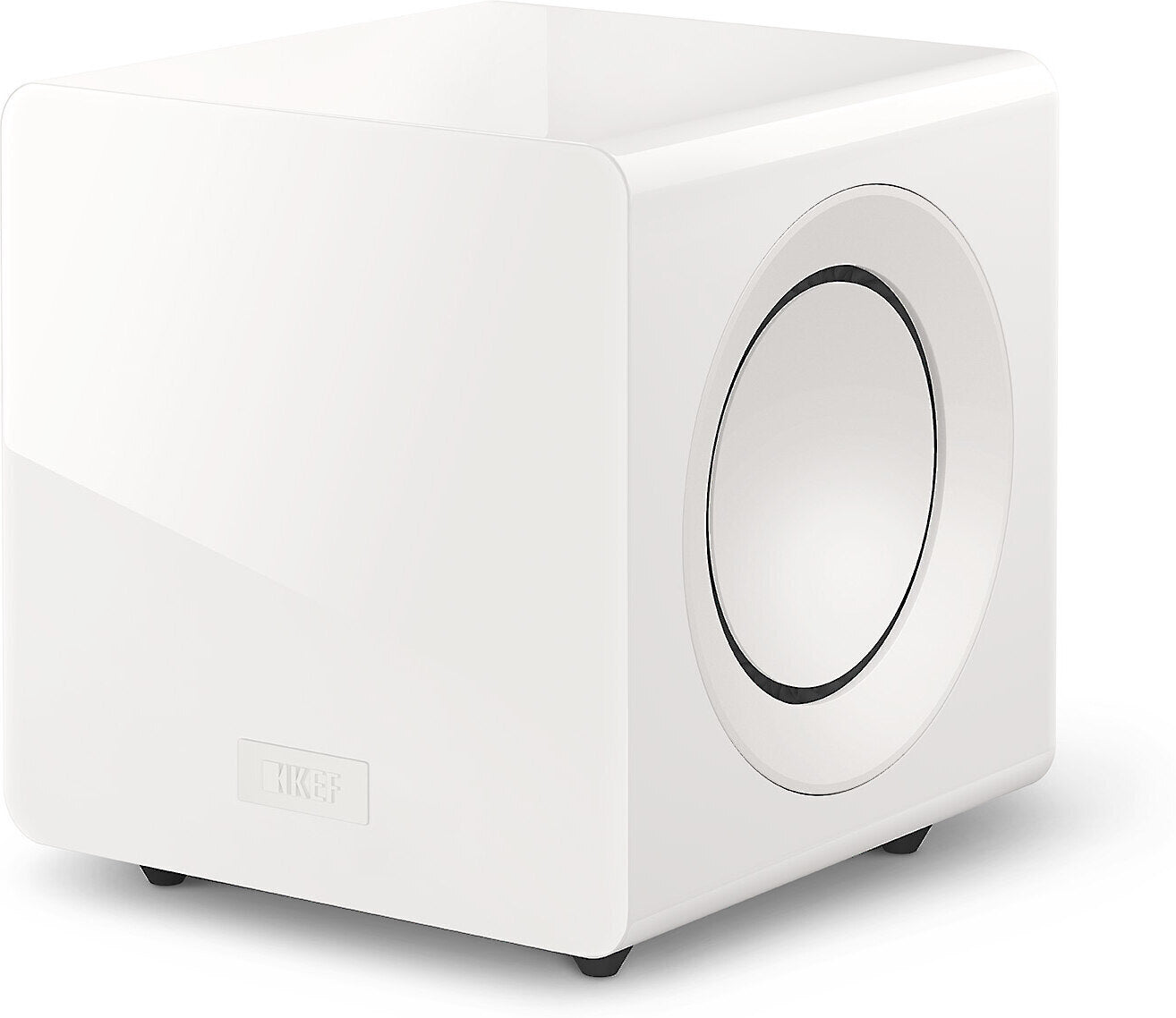 KEF KC92WH Powered Subwoofer - Dual 9" Woofers, 1,000W, Gloss White Finish