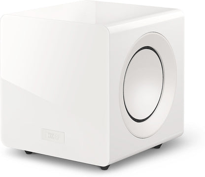 KEF KC92WH Powered Subwoofer - Dual 9" Woofers, 1,000W, Gloss White Finish