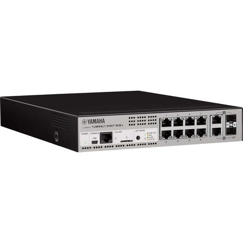Yamaha SWR2311P-10G 10-Port Gigabit Managed Dante PoE+ Switch