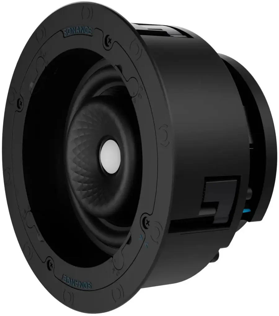 Sonance 96014 VX66R 6.5 In Ceiling Speaker w/White Micro Trim Grille Pair